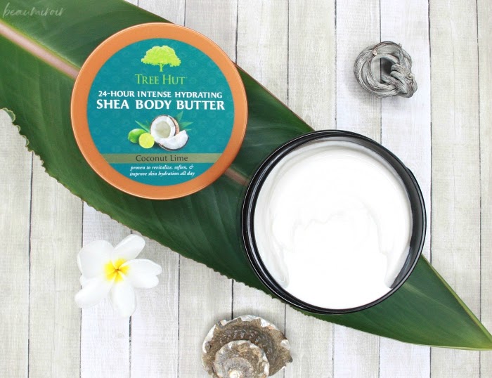 Kết quả hình ảnh cho Tree Hut 24 Hour Intense Hydrating Shea Body Butter Coconut Lime